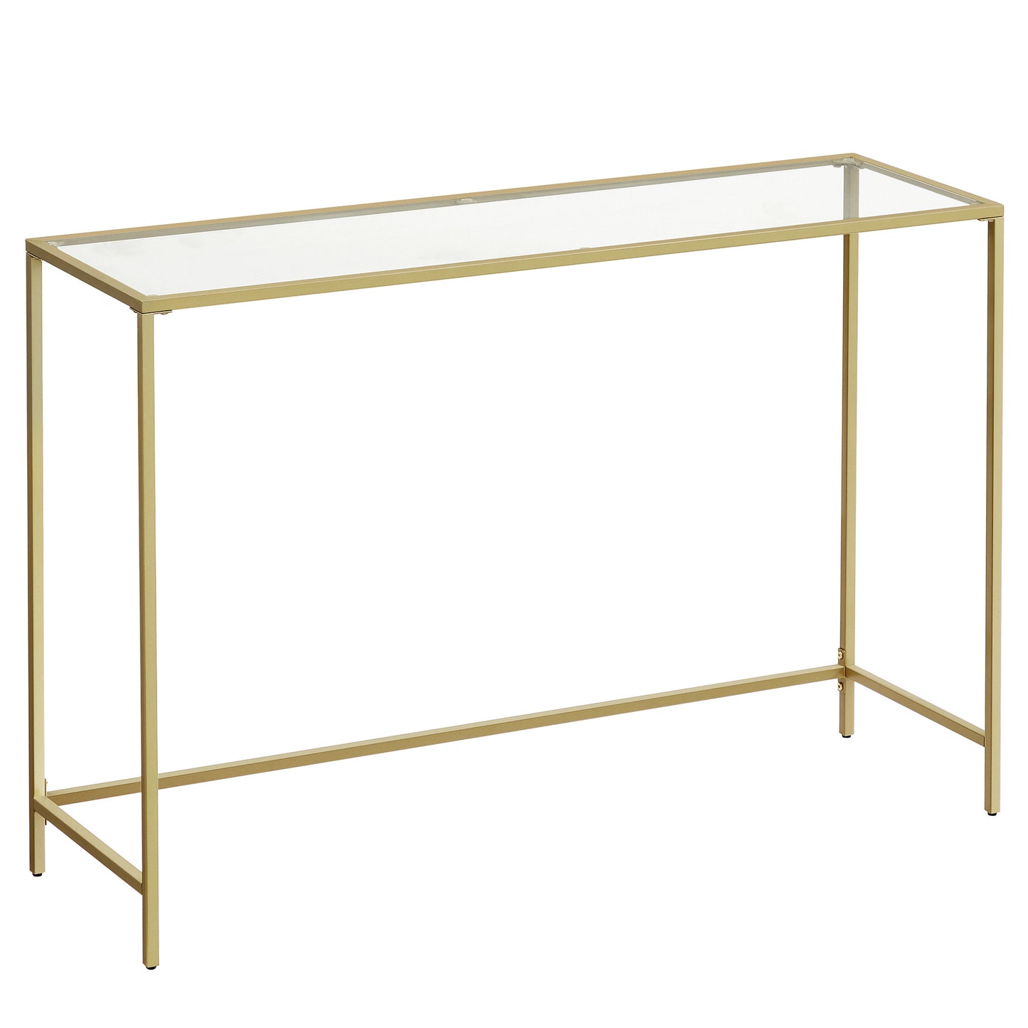 VASAGLE Glass Console Table Hall Table - 120cm