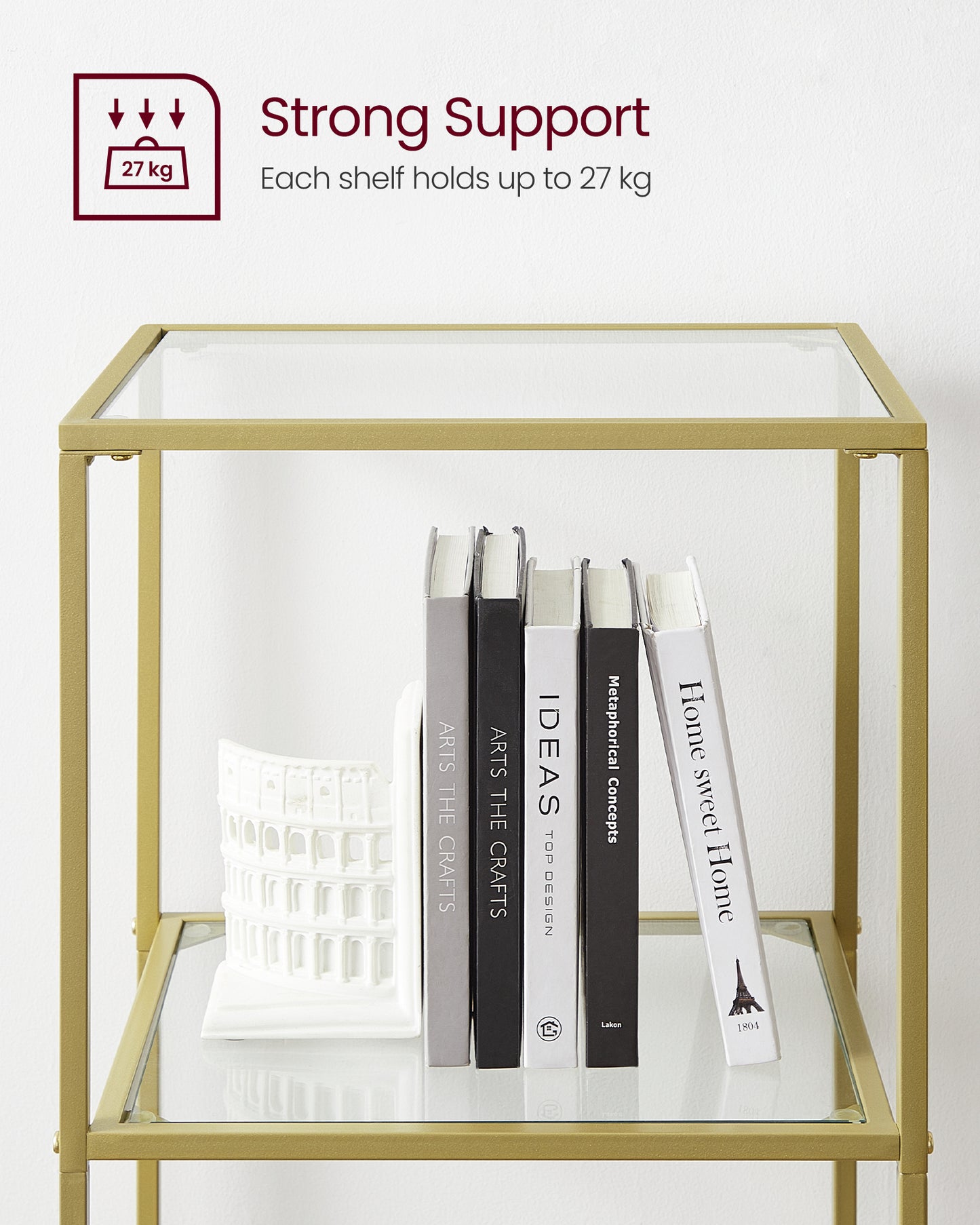 VASAGLE Bookcase, 6-Tier Bookshelf