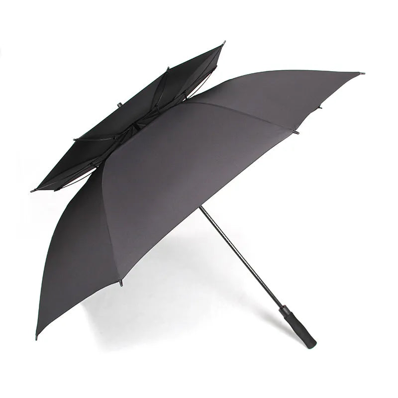 Golf Umbrella Windproof Umbrella Extra Large Golf Umbrella - 135cm Red