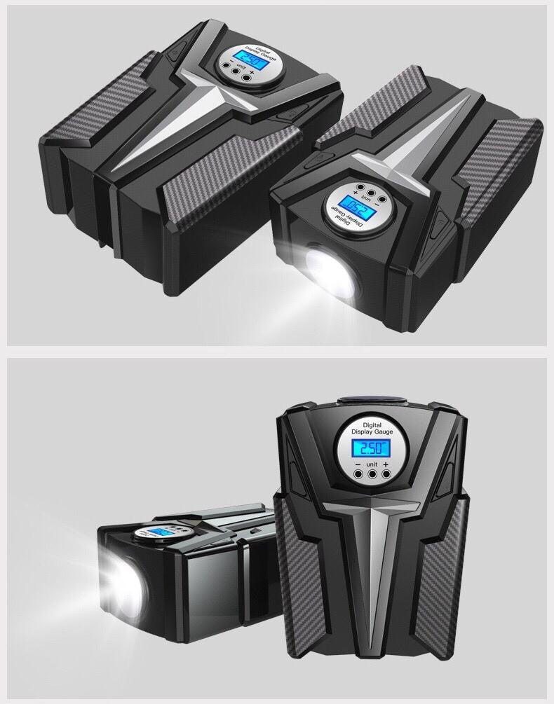 Portable Car Air Compressor - Black