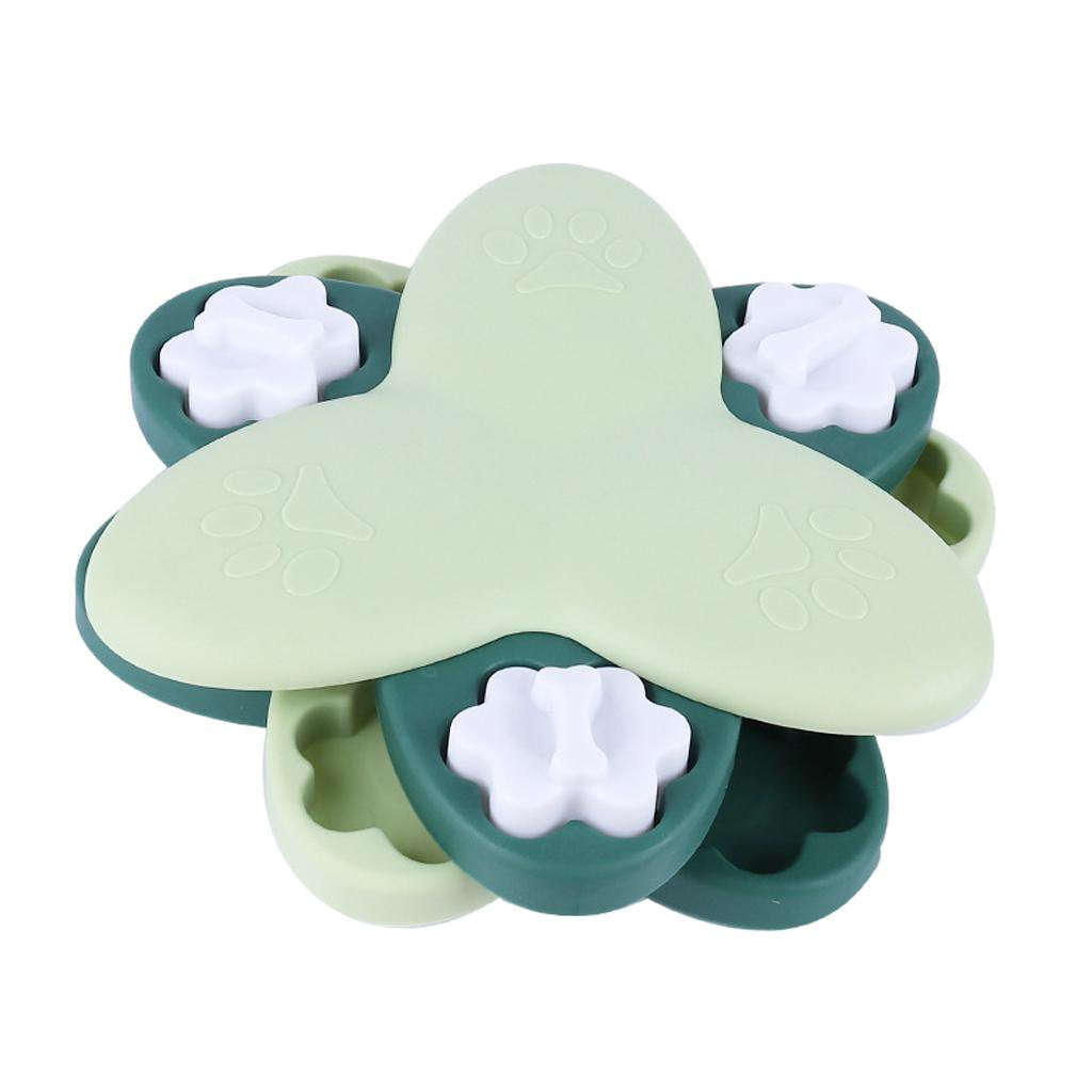 Pet Dog Cat Tornado Treat Dispenser Green