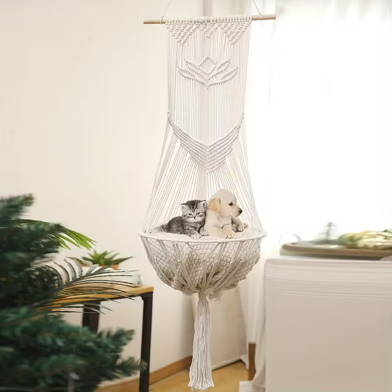 Hanging Rope Pet Cat Hammock Bed B