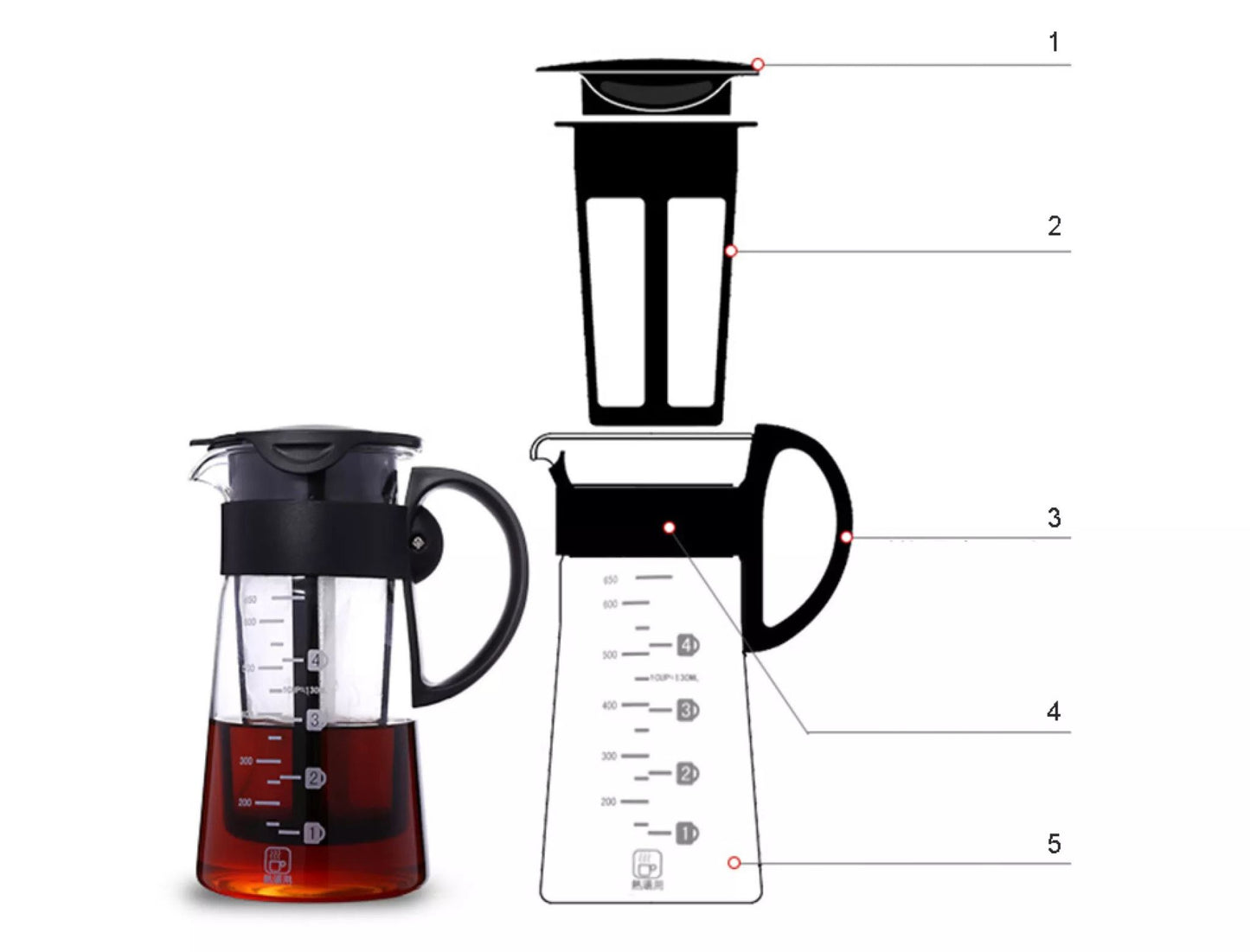 Cold Brew Coffee Pot 650ml