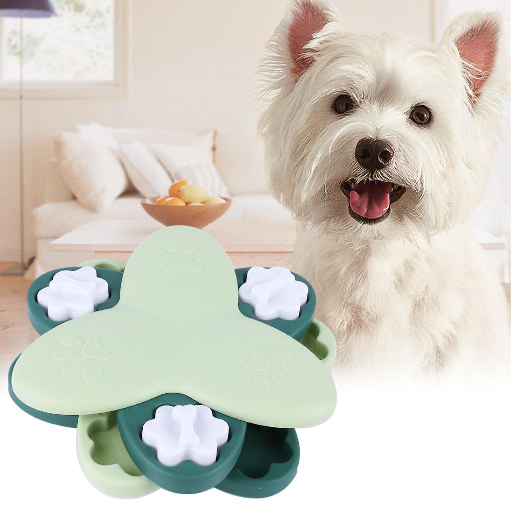 Pet Dog Cat Tornado Treat Dispenser Green