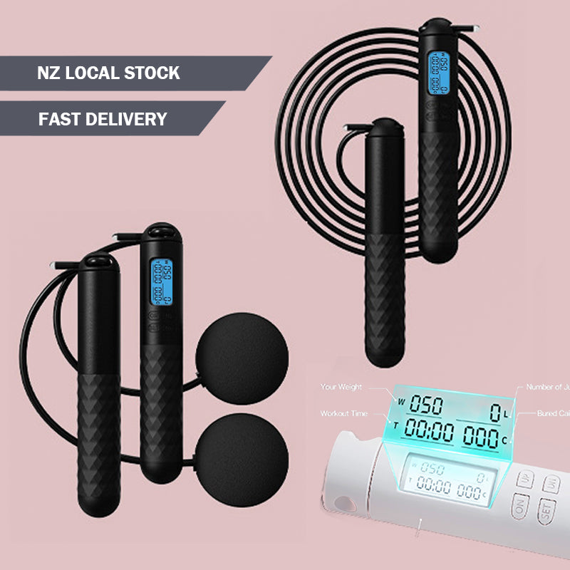 Digital Skipping Rope Black