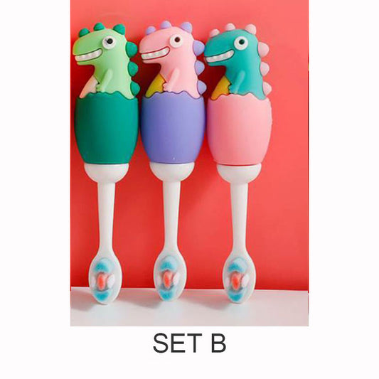 Soft Bristles Tooth brush for Kids - 3 Pcs Set B