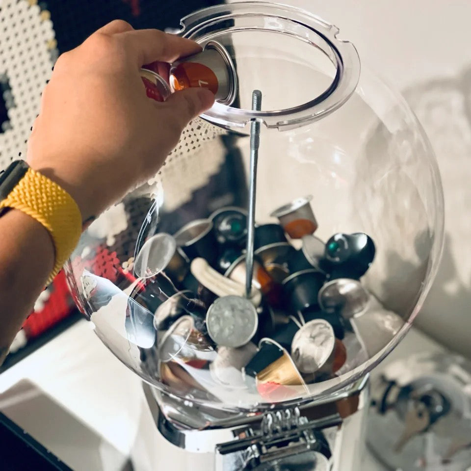 Gacha machine coffee capsule storage - Black