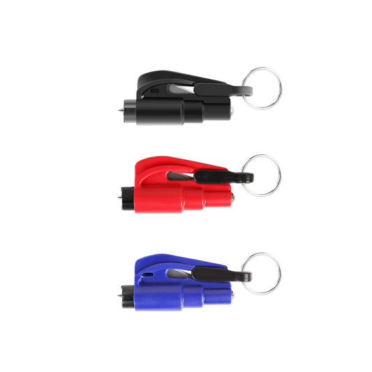 3 Pack 2-in-1 Car Emergency Escape Tool with Seatbelt Cutter Window Breaker Survival Whistle Glass Breaker