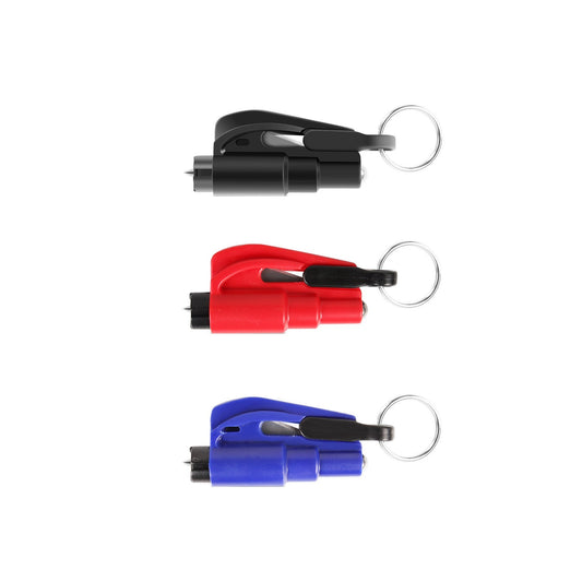 3 Pack 2-in-1 Car Emergency Escape Tool with Seatbelt Cutter Window Breaker Survival Whistle Glass Breaker