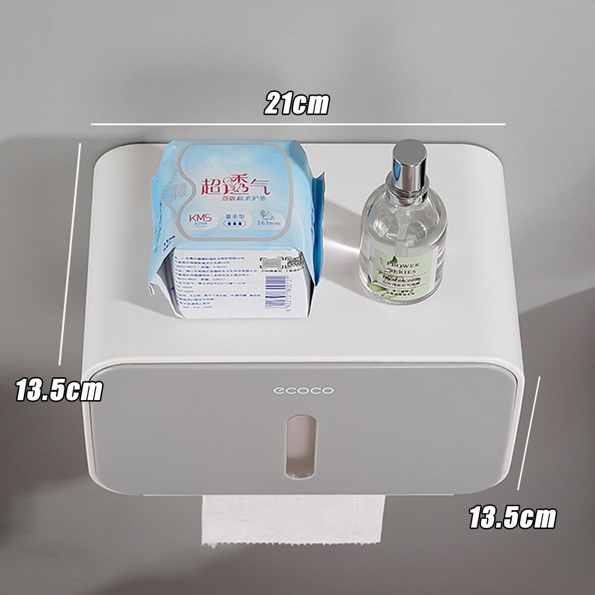Toilet Paper Holder with Shelf