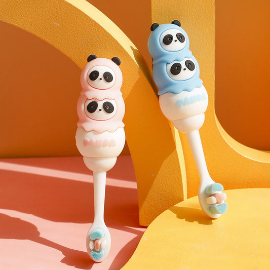 Soft Bristles Tooth brush for Kids - Panda 2 Pcs Set