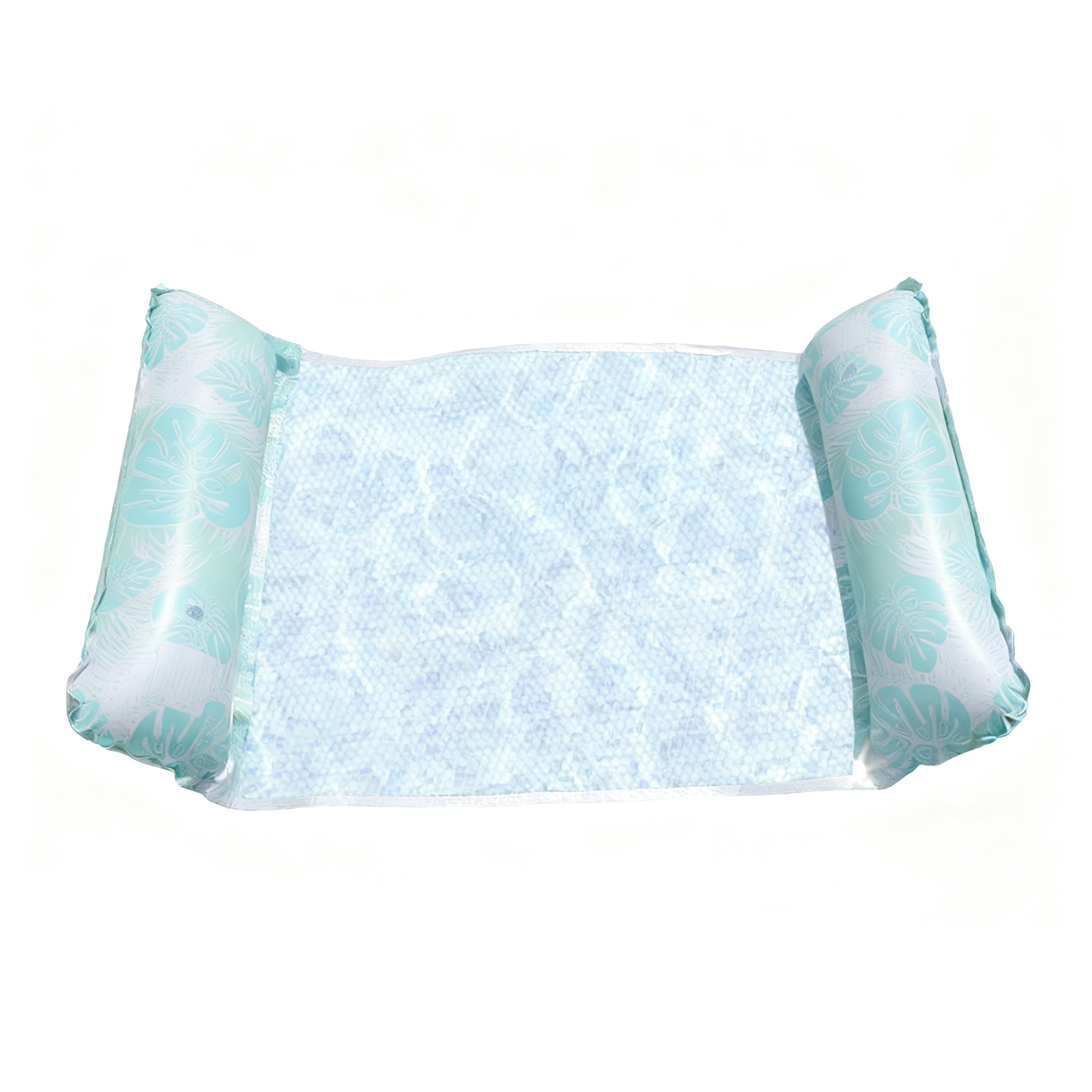 Inflatable Pool Water Float Hammock Lounger Pool Hammock Float Monstera deliciosa - Green