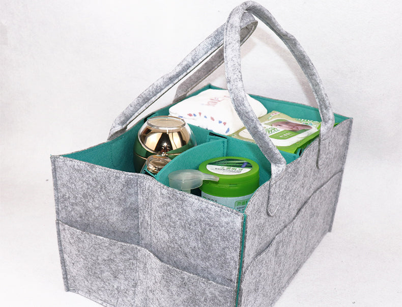 Baby Nappy Caddy Organizer - Green