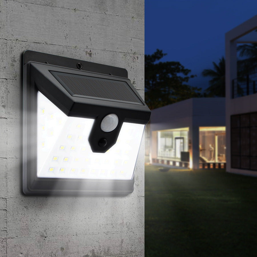 40 LED Solar Power Wall Light 3 Modes Body Sensor