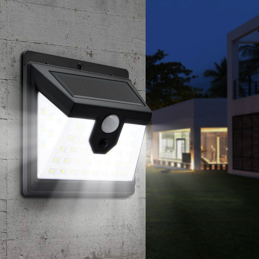 40 LED Solar Power Wall Light 3 Modes Body Sensor