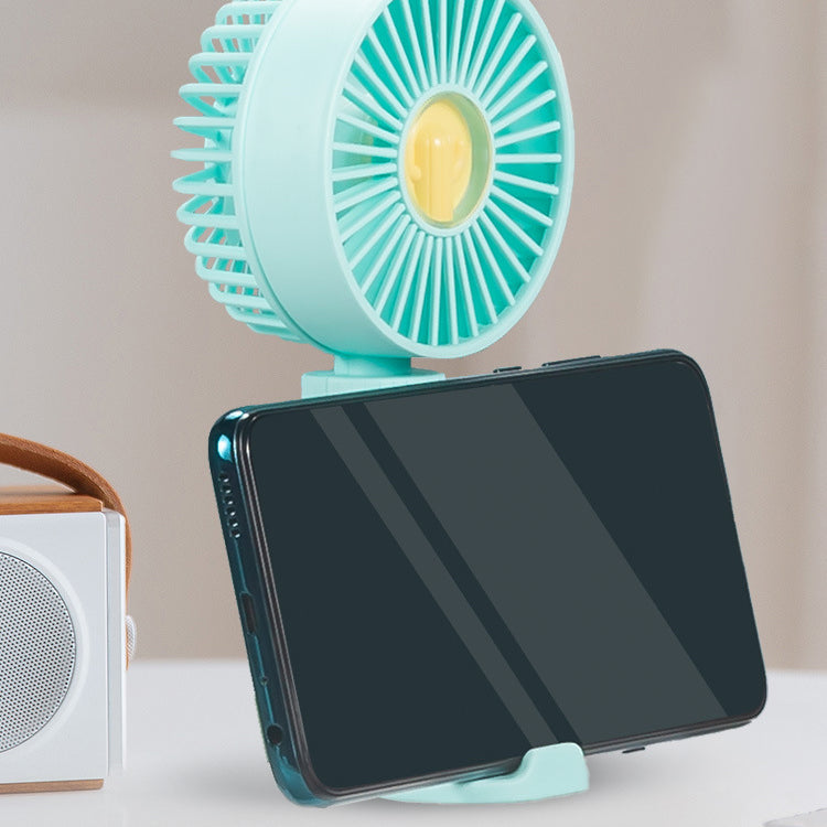 Portable Rechargeable Mini Fan Round Pink