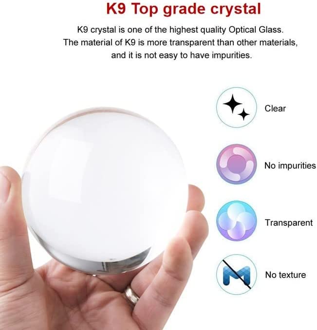 3D Solar System Crystal Ball Night Light Dimmable Warm White Night Lights Wooden Base