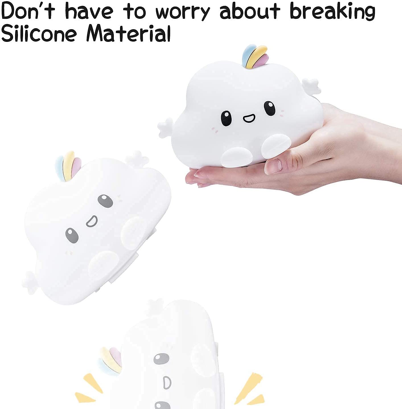 Night Light Tapping Rechargeable Night Light Sleeping Lights Cloud