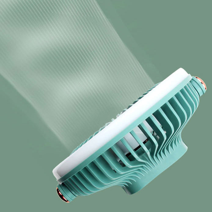 Portable Rechargeable Desktop LED Fan Green