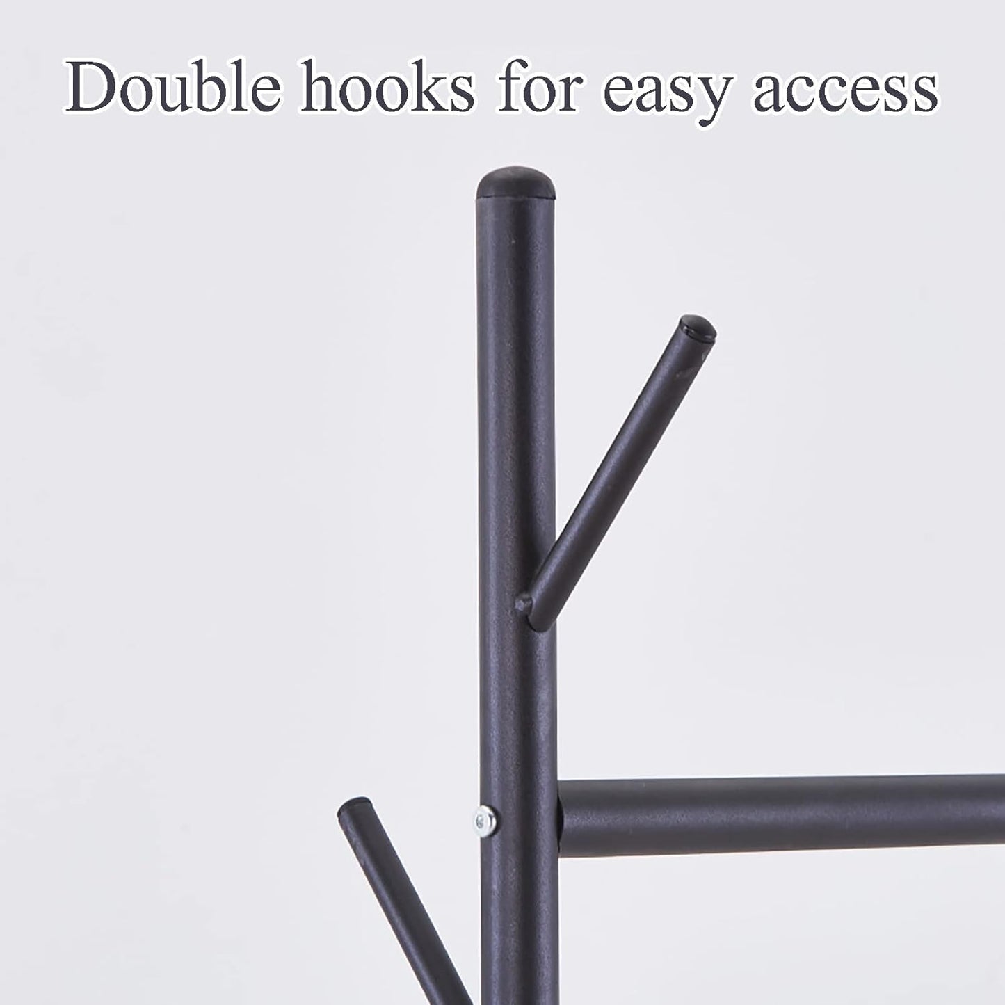 120CM COAT RACK BLACK