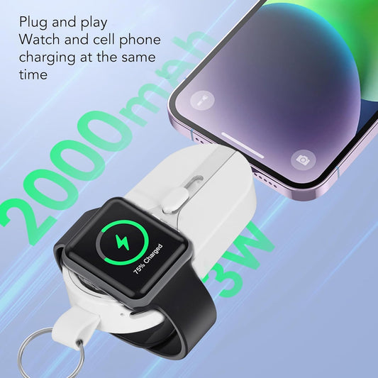 2000mAh Mini Emergency Power Bank Keychain Charger Type-C