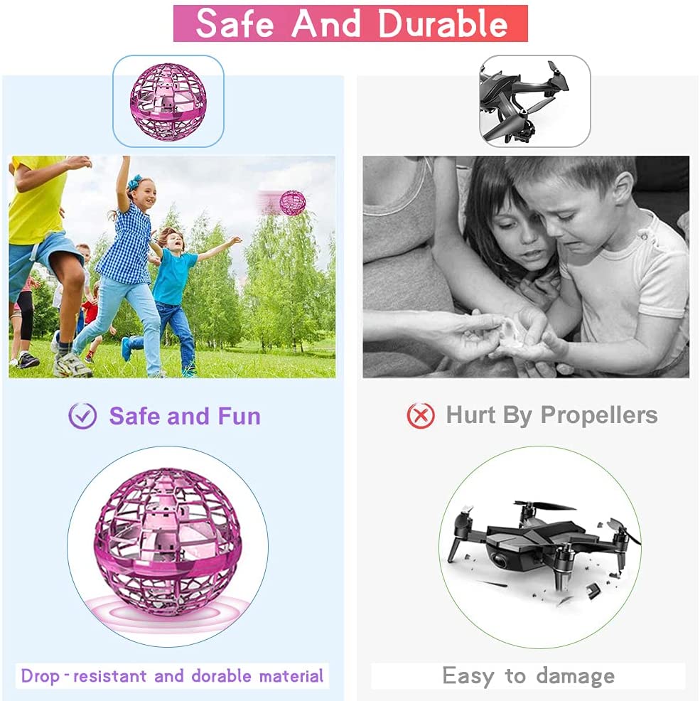 Flynova Mini Drone Pro Flying Ball Toys Pink