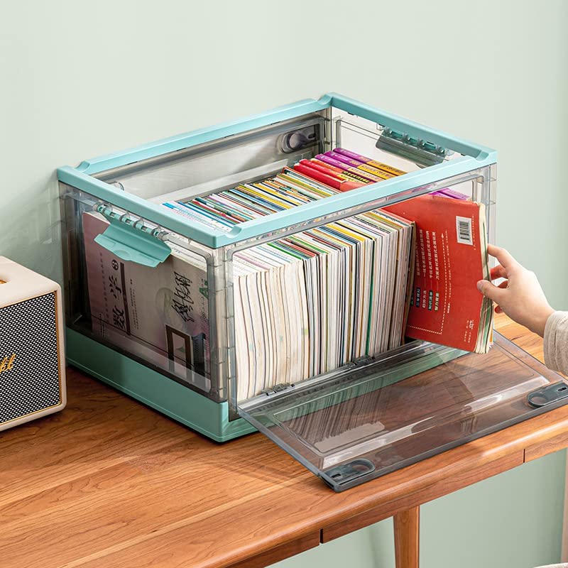 Storage Box Large Capacity Clothing Box Folding Green 25L