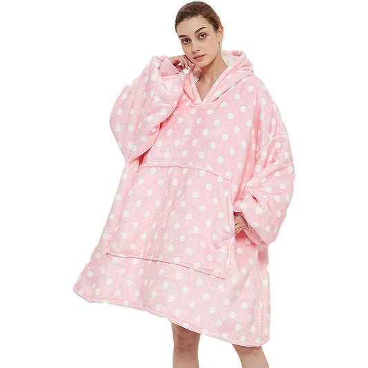 EXTRA THICK Oversized Microfiber Wearable Blanket Pink