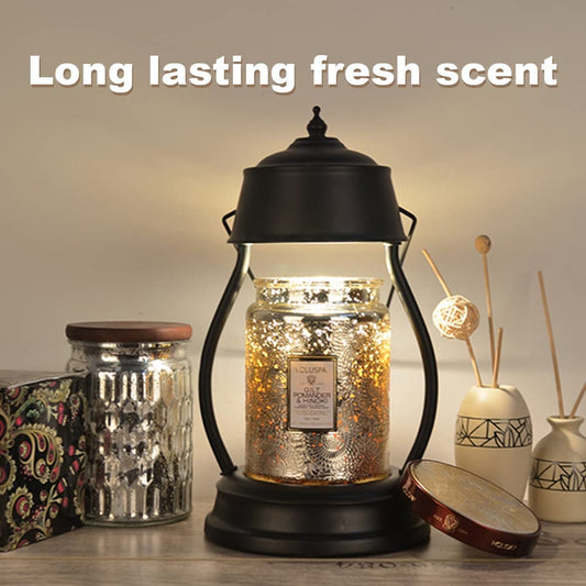 Vintage Style Candle Warmer Black