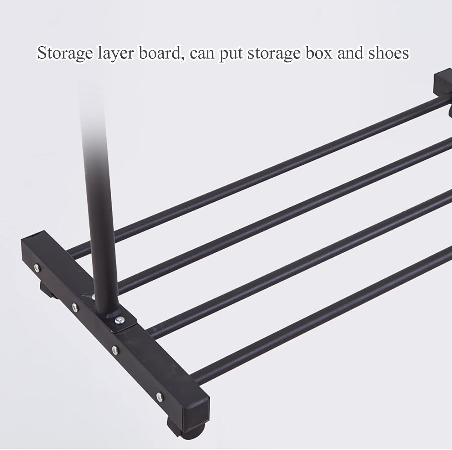 120CM COAT RACK BLACK
