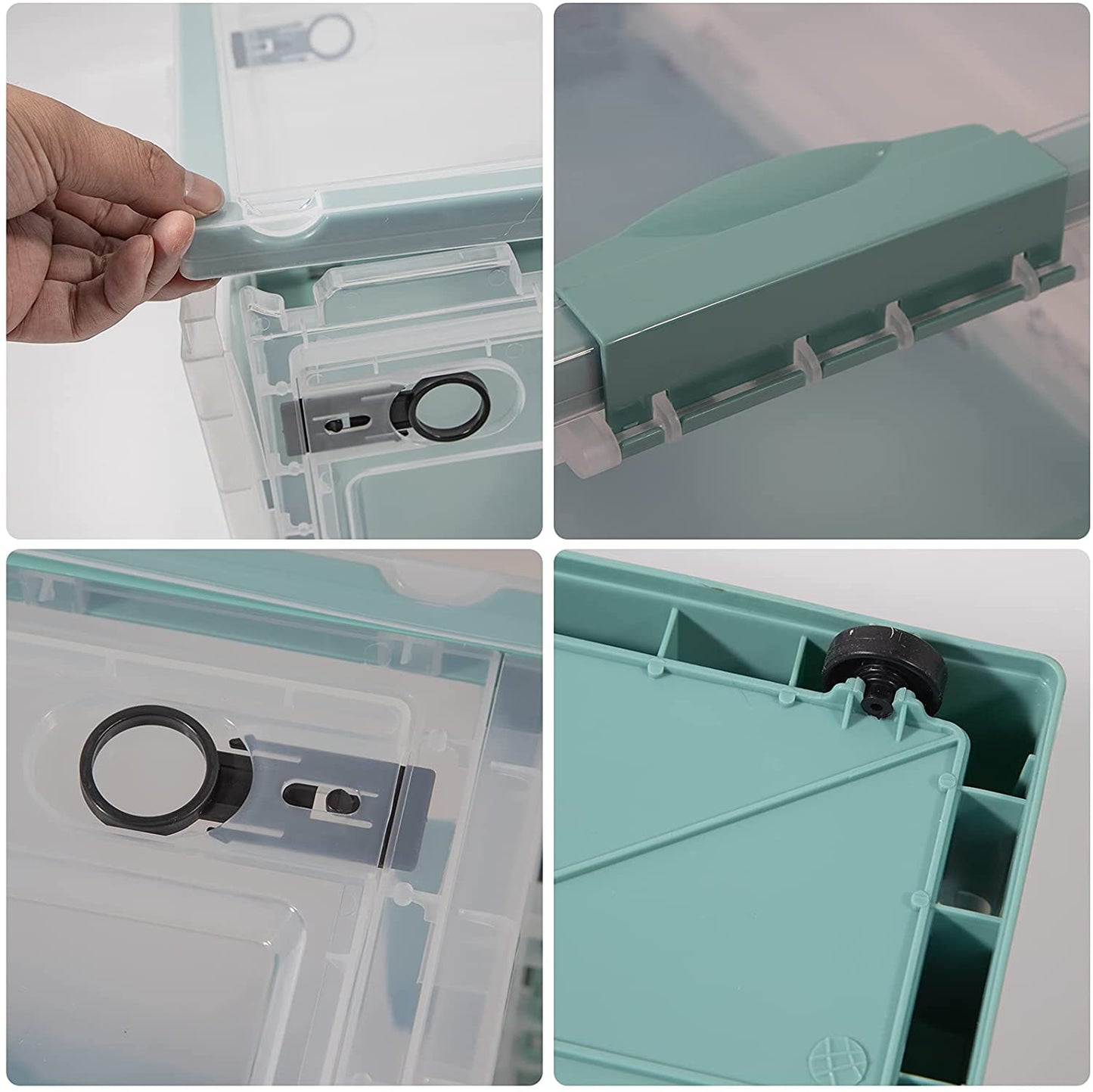 Storage Box Large Capacity Clothing Box Folding Green 25L