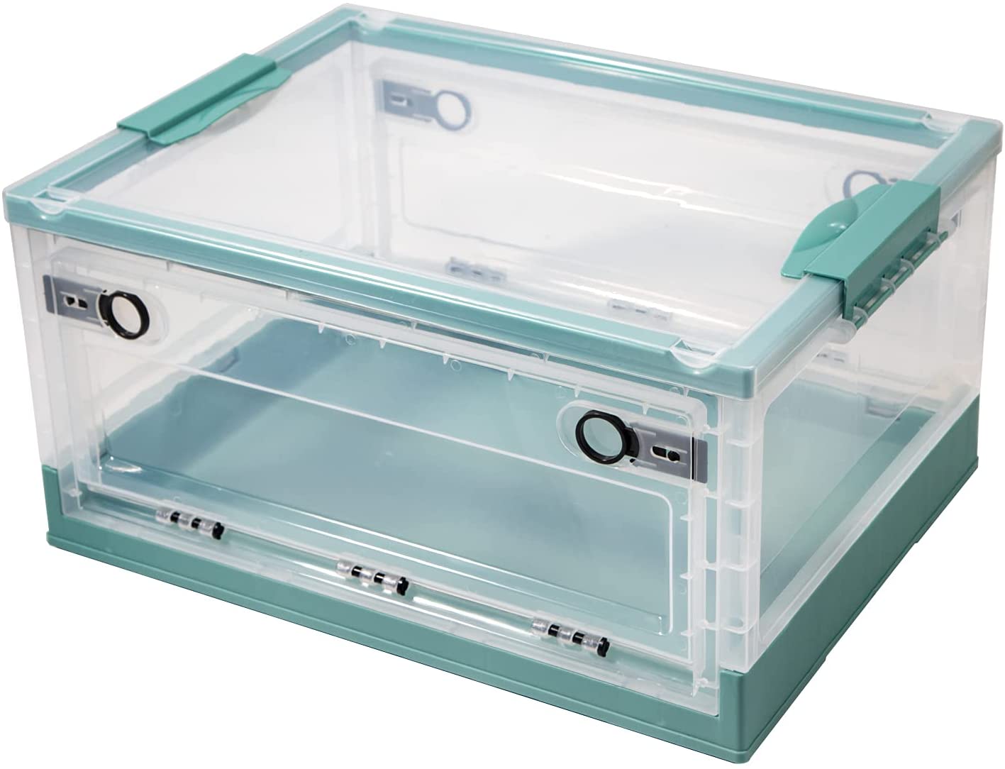 Storage Box Large Capacity Clothing Box Folding Green 25L