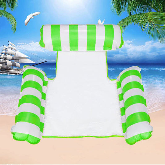 Inflatable Pool Chair Head Rest Green