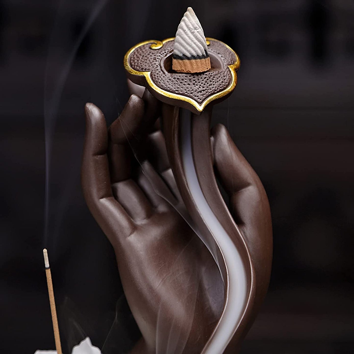 Backflow Incense Burner Hand Ruyi