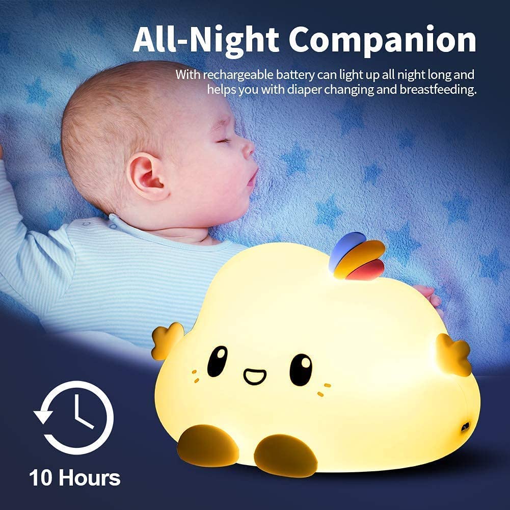 Night Light Tapping Rechargeable Night Light Sleeping Lights Cloud