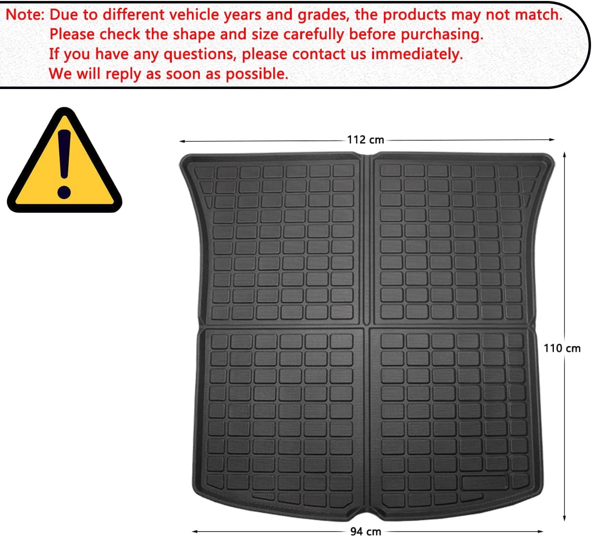 Trunk Mats Cargo Mat for Model Y Accessories 2022 2021 2020