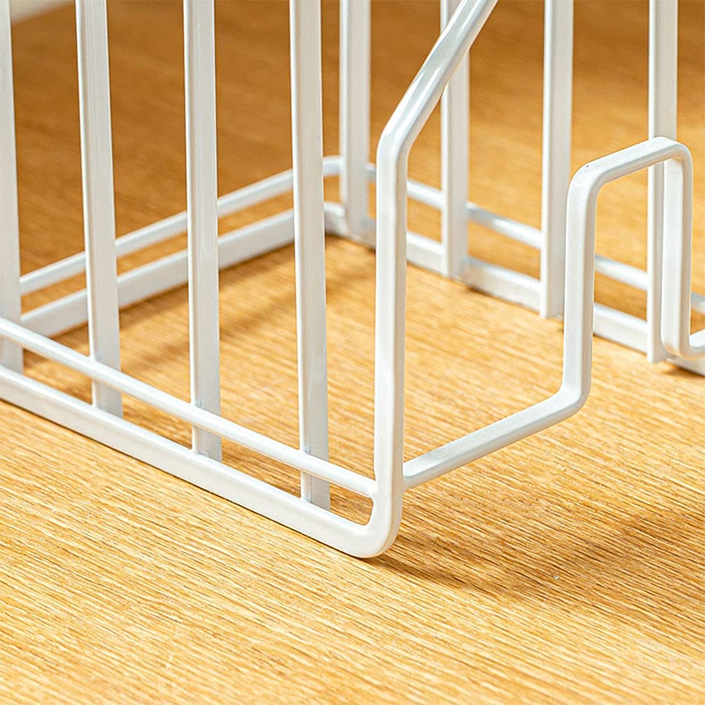 Kitchen Countertop Cutting Board Lids Rack Organizer White 2 Pack