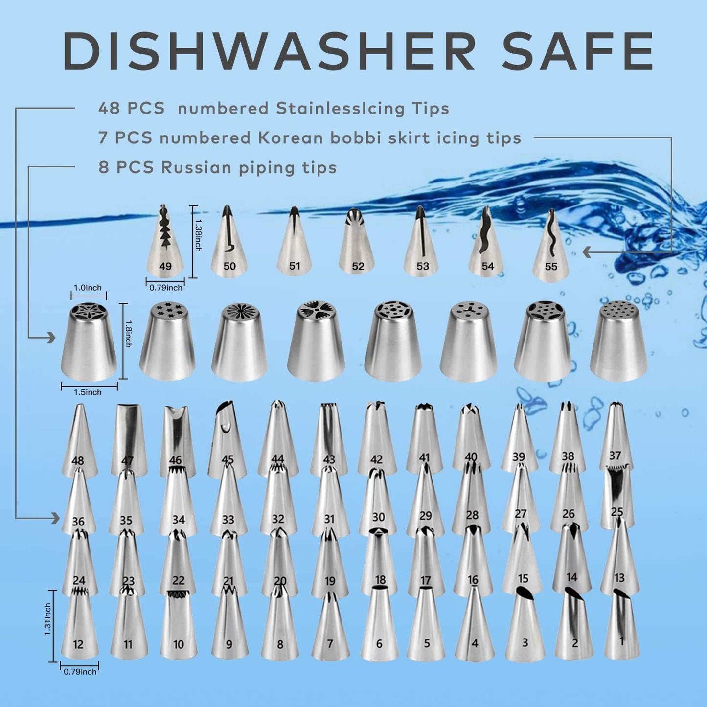 137Pcs Cake Decorating Tools Kit Turntable Stand Icing Spatulas Nozzle Tip