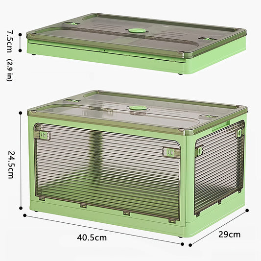 Desktop Storage Box Folding White - 40.5cm x 29cm x 24.5cm