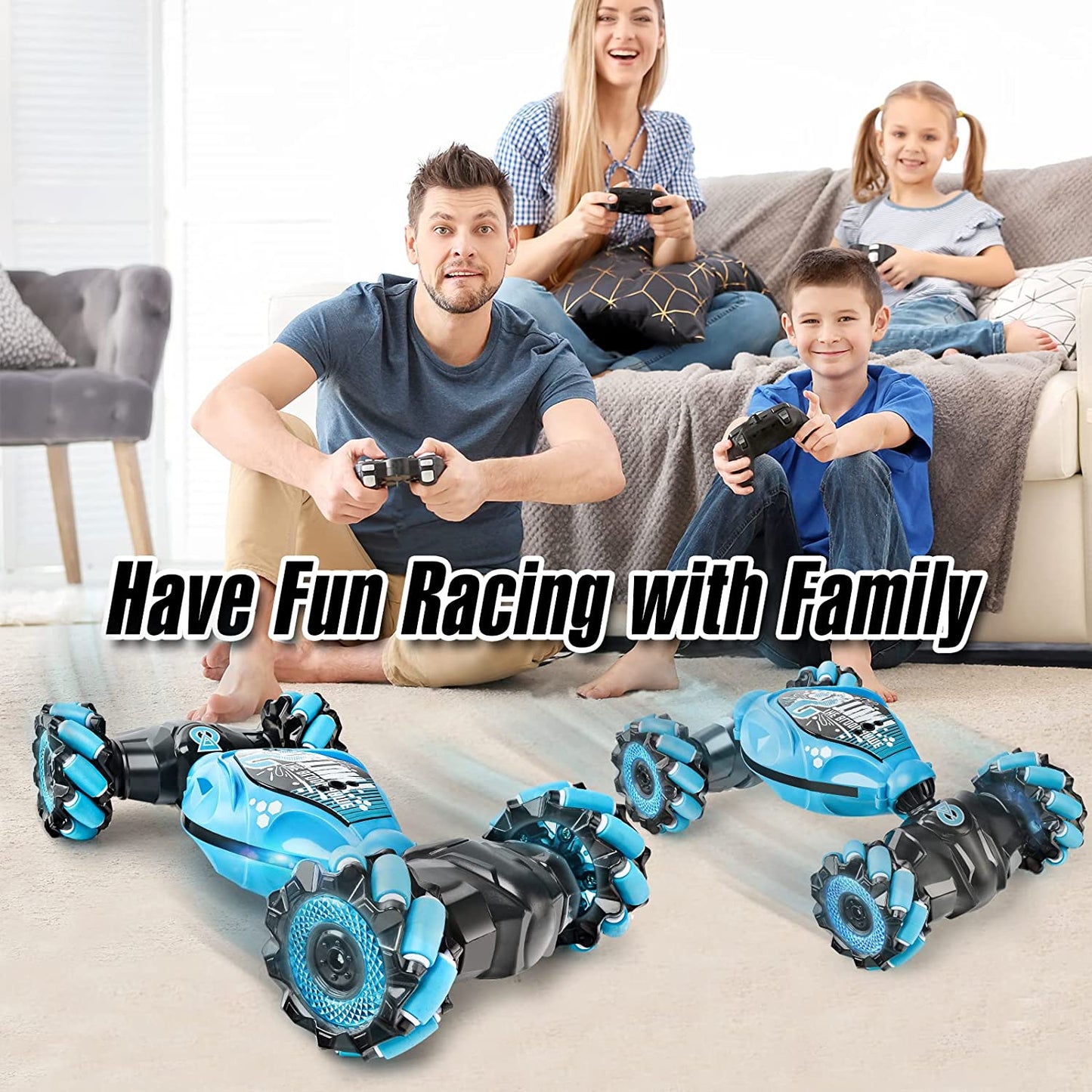 Gesture Sensing RC Stunt Car Gray