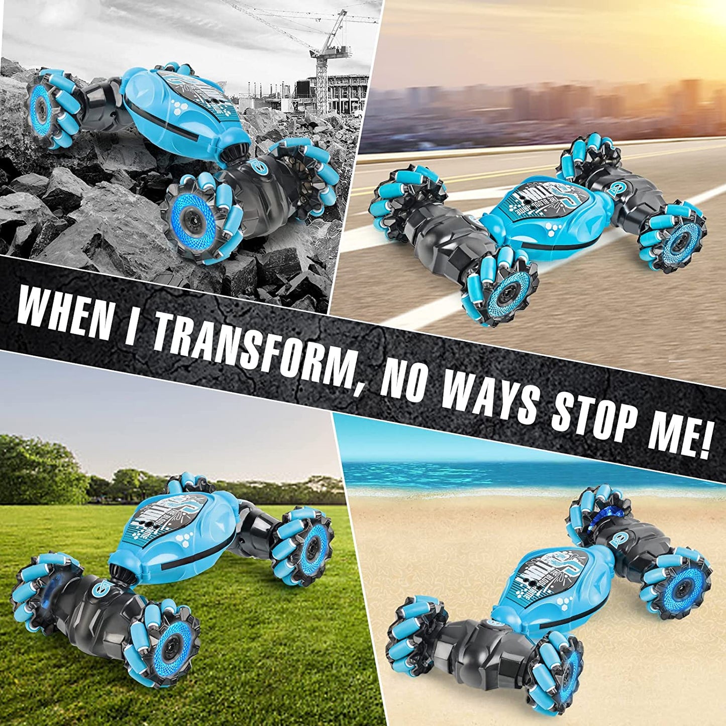 Gesture Sensing RC Stunt Car Gray