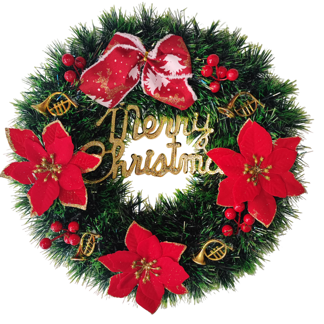 Christmas Wreath, Artificial Christmas Wreath for Front Door D ZakkaNZ