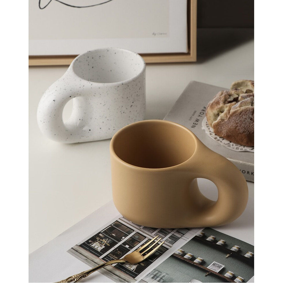 Morandi mug and coaster set Yellow