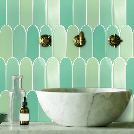 5 Pcs Self-Adhesive 3D Tiles - Jade
