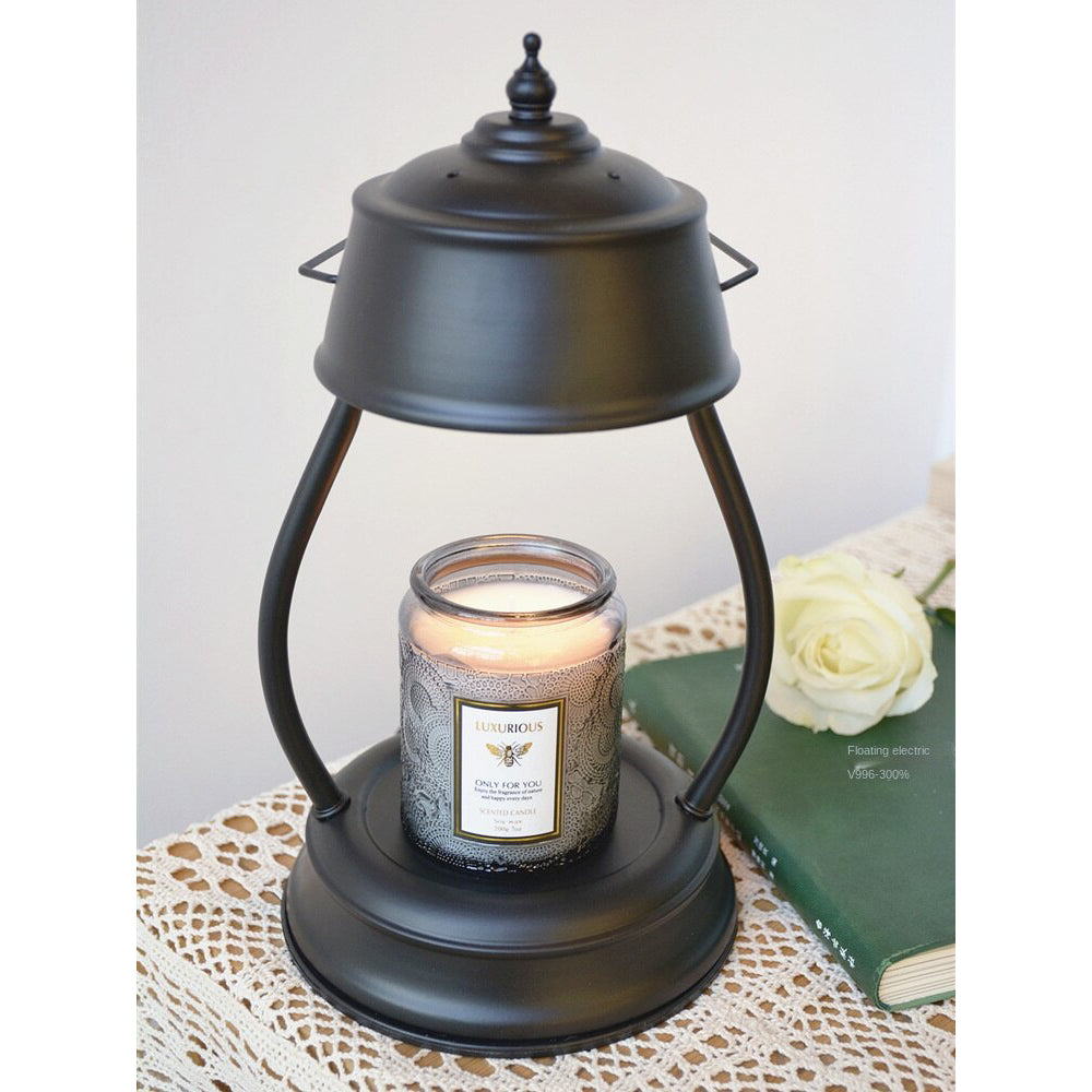 Vintage Style Candle Warmer Black