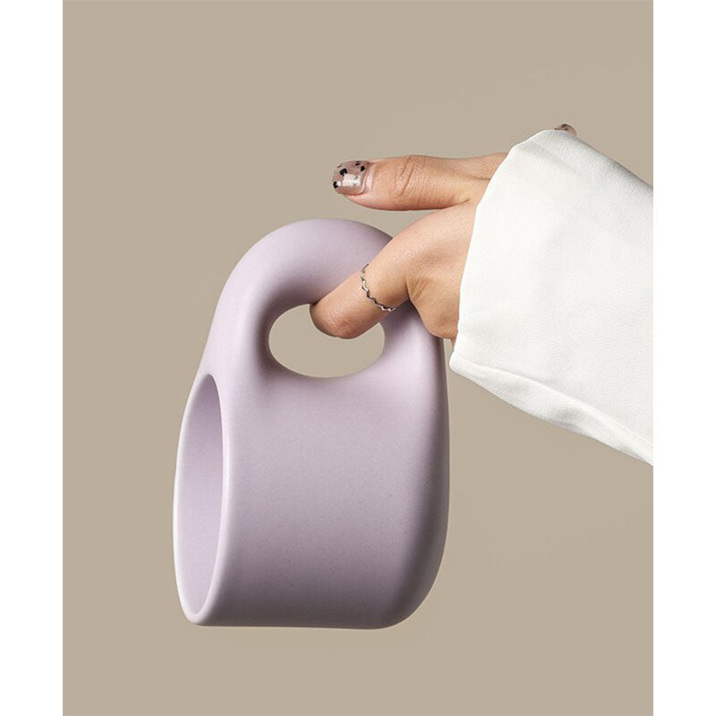 Morandi mug and coaster set Purple