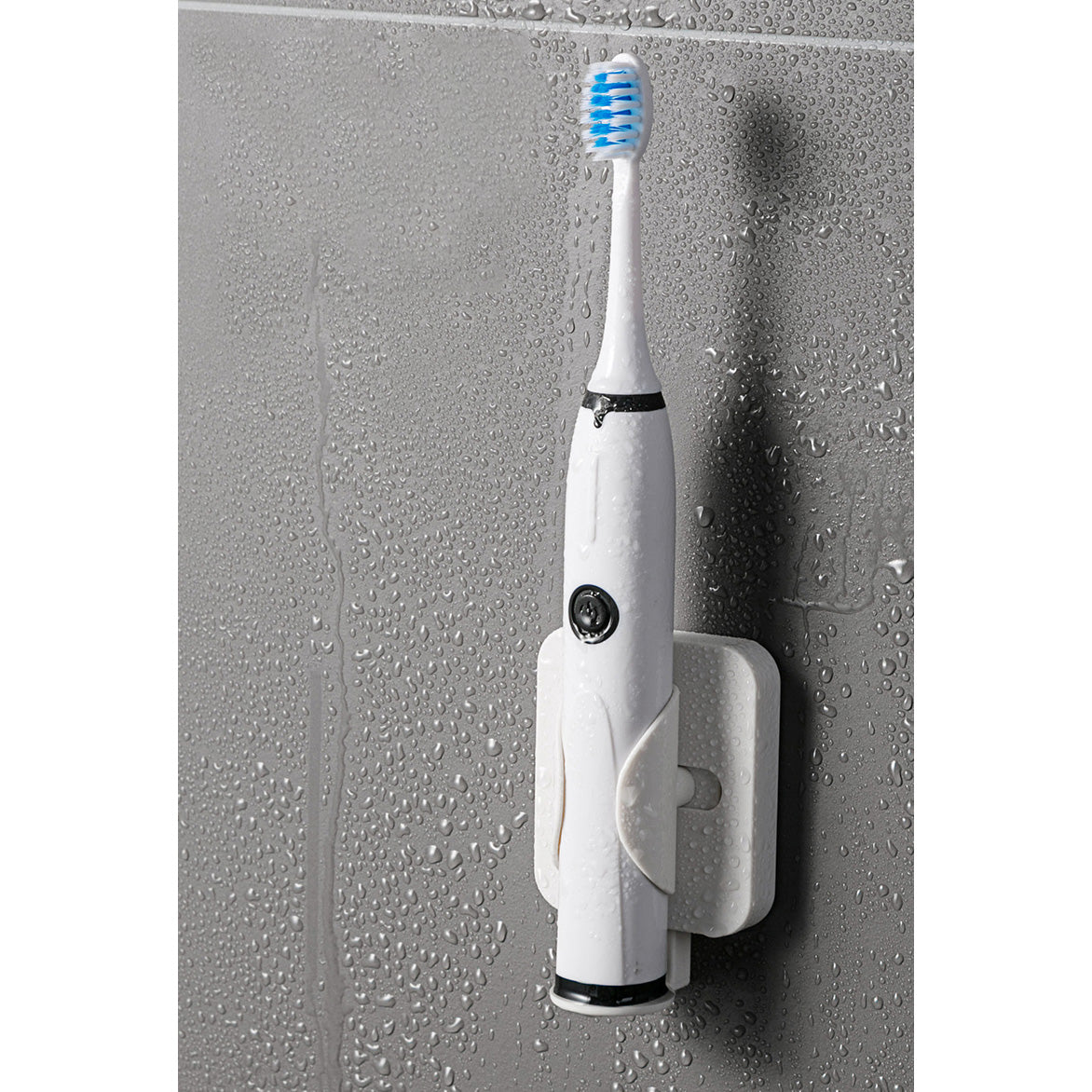 2 Pack Electric Toothbrush Hanger Punch-Free Wall-Mounted Toothbrush RackWhite