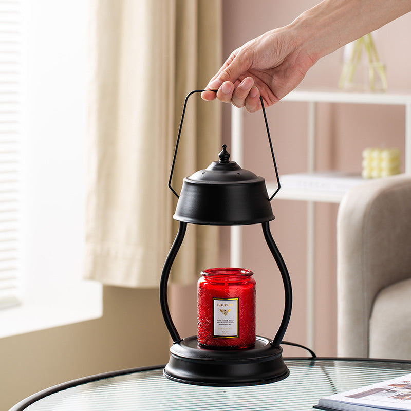 Vintage Style Candle Warmer Black