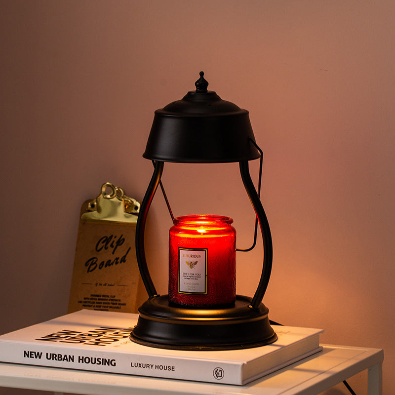 Vintage Style Candle Warmer Black