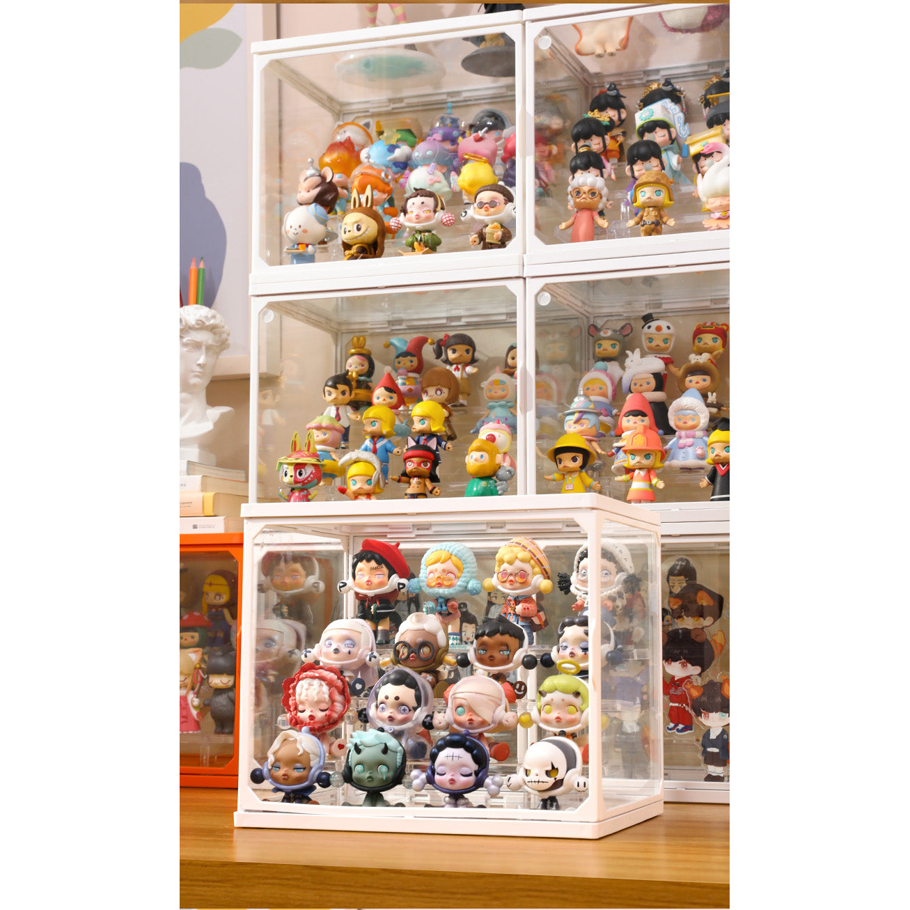 Clear Glass Box Display Case for Collectibles Action Figures